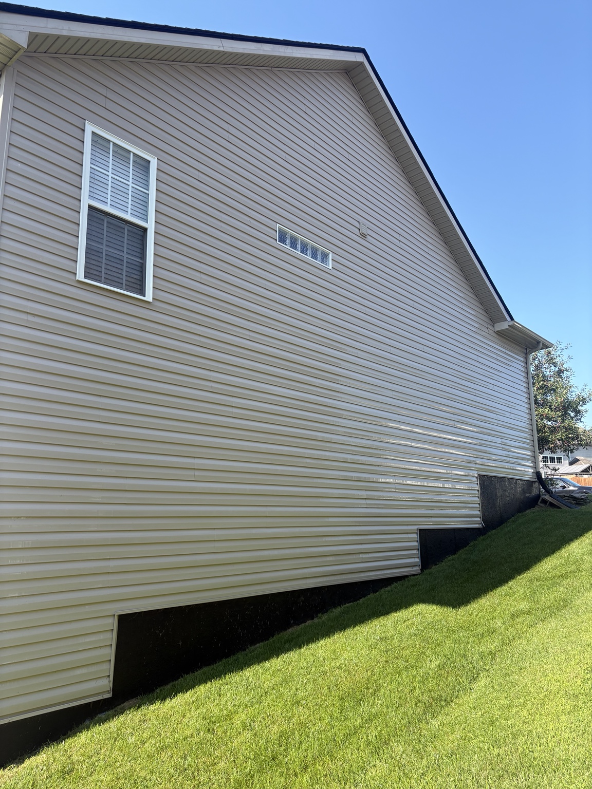 Clean siding after washing